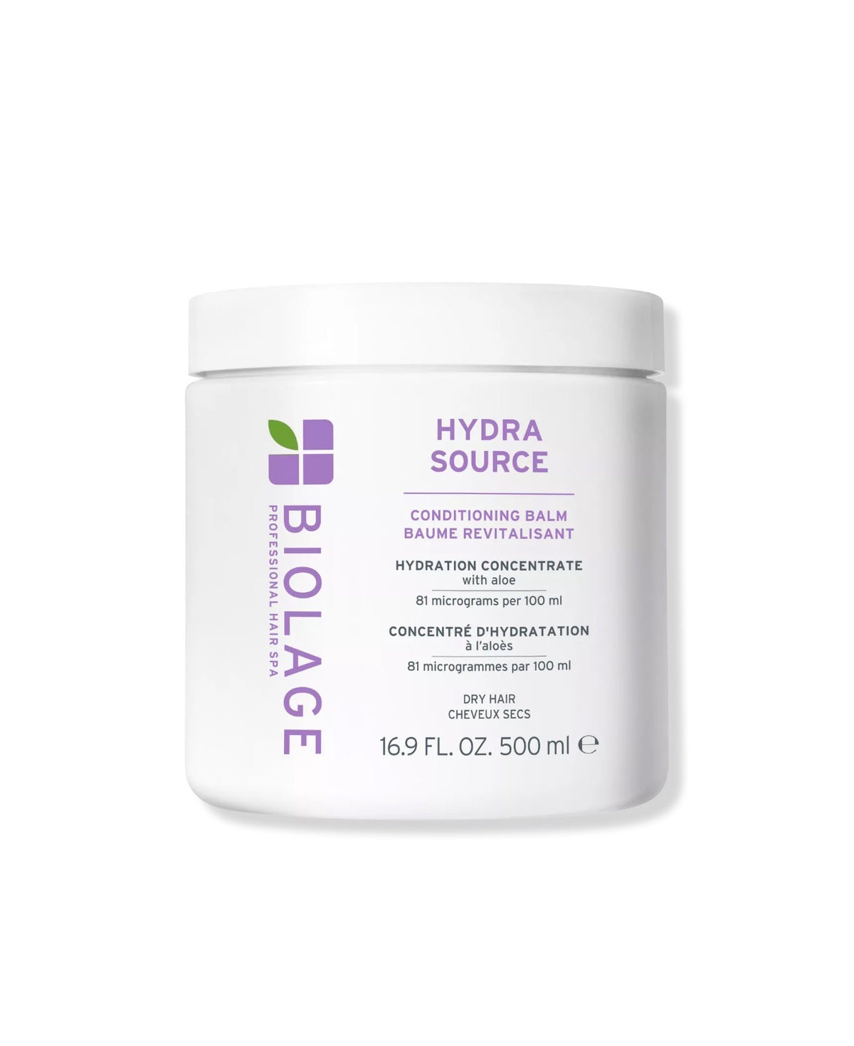 Biolage Hydra Source Conditioning Balm for Hydration & Softness 16.9 oz