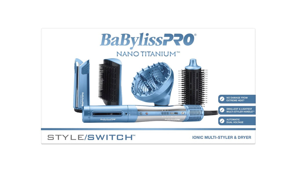 BaBylissPRO Nano Titanium Straight Wavy Styleswitch