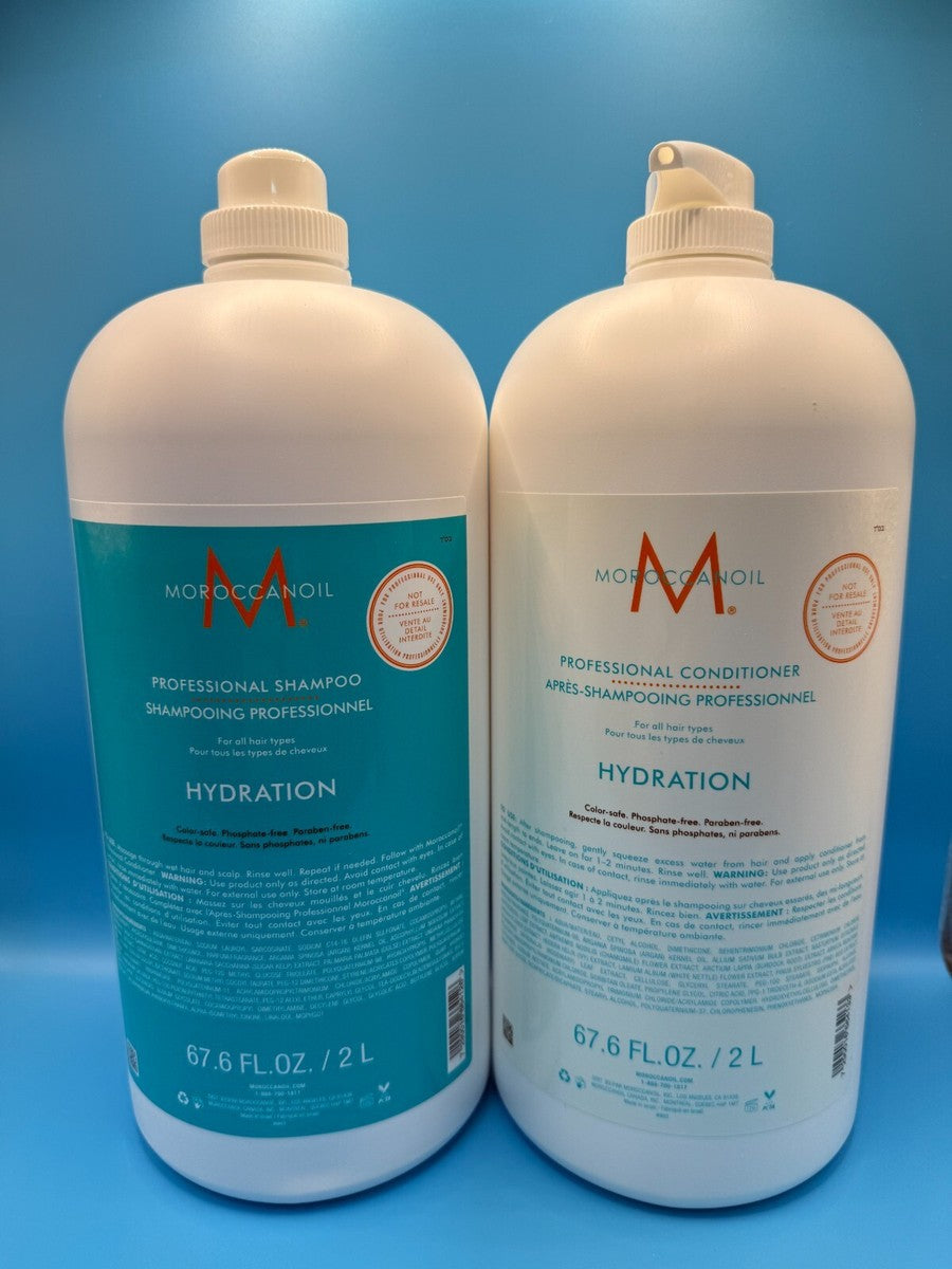 Moroccanoil Hydration Professional Shampoo Pump Bottle 67.6 OZ 2 L 2 PACK