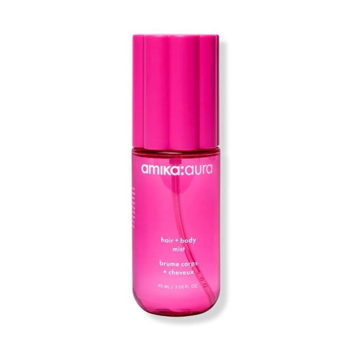 amika aura Hair + Body Hair Mist Spray Pink Bottle Unisex Adult 3 fl oz